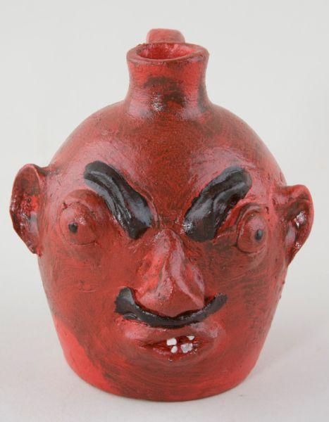 Appraisal: NC Folk Pottery Browns Pottery Devil Jug scarce diminutive form