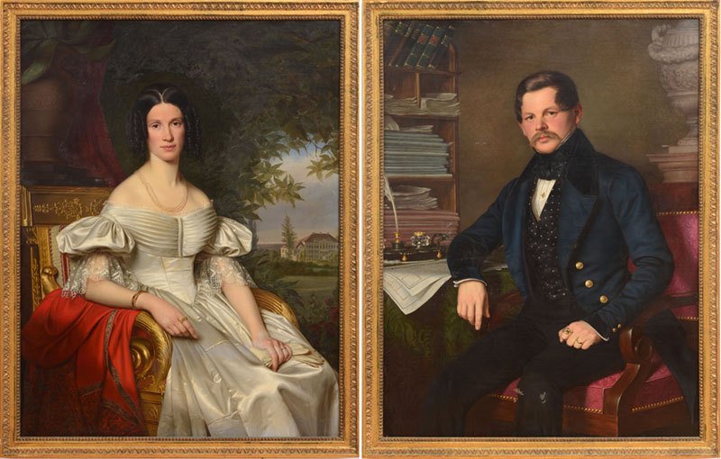 Appraisal: JOSEPH BERNHARDT - THEOBALD GRAF VON BUTLER HAIMHAUSEN AND VICTORINE