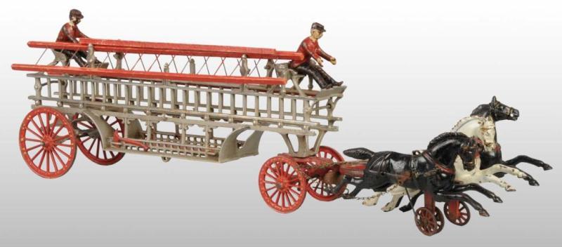 Appraisal: Cast Iron Harris Ladder Wagon Toy with Dent Front Description