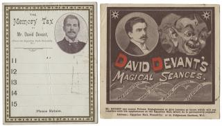 Appraisal: Devant David Three Pieces of Ephemera Including a chap-book All