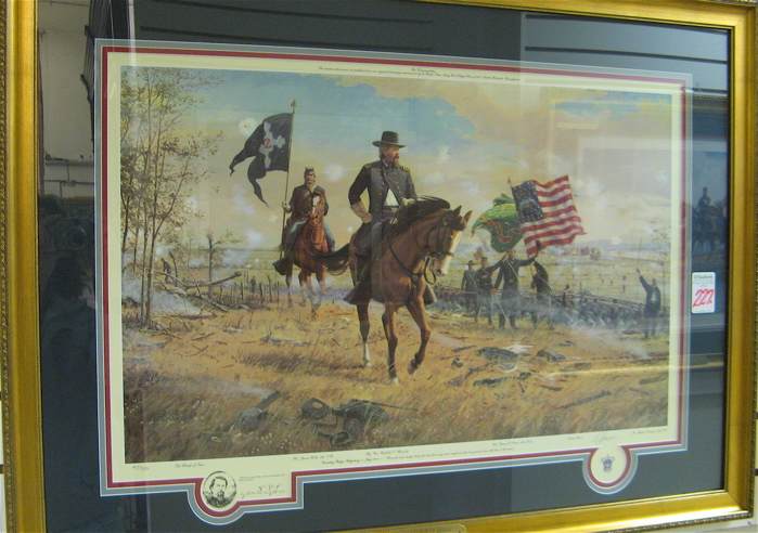 Appraisal: HANCOCK'S RIDE a color print depicting a civil war general