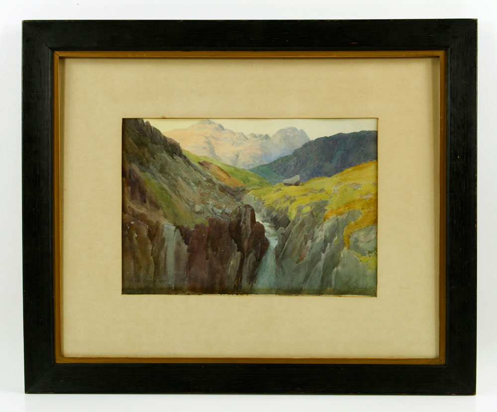 Appraisal: - Gould Mountain Scene W C David Gould - mountain