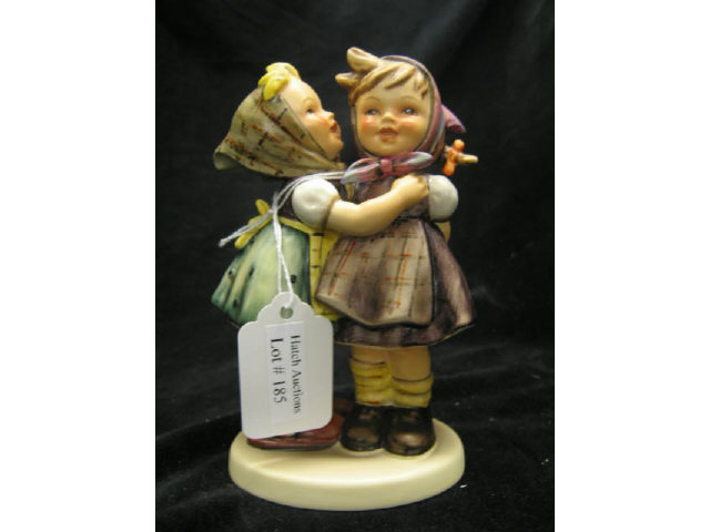 Appraisal: Hummel Figurine Telling Her Secret Goebel bee mark