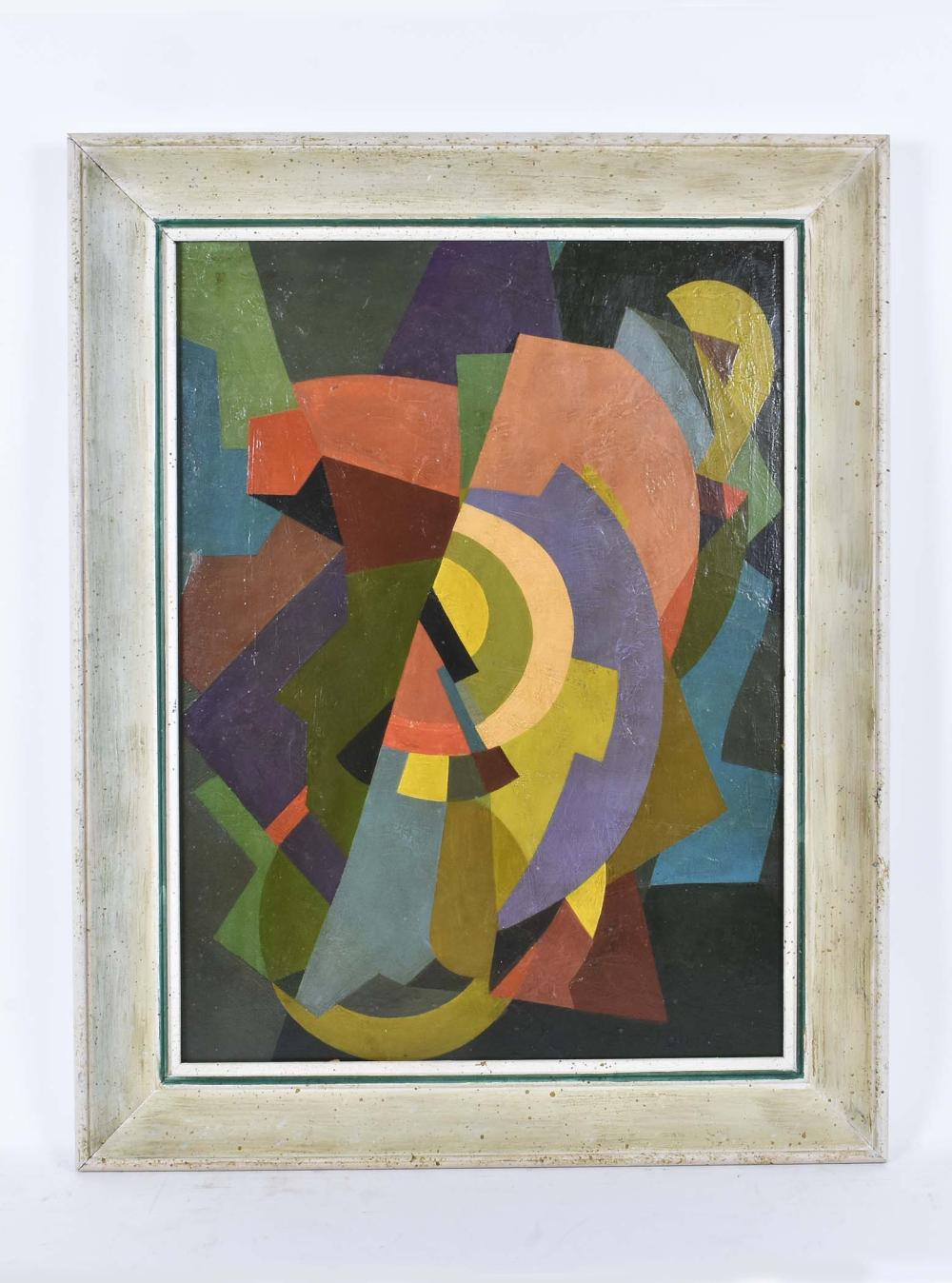 Appraisal: AFTER ALBERT GLEIZES FRENCH - PAINTINGNon-Objective Composition Signed l r