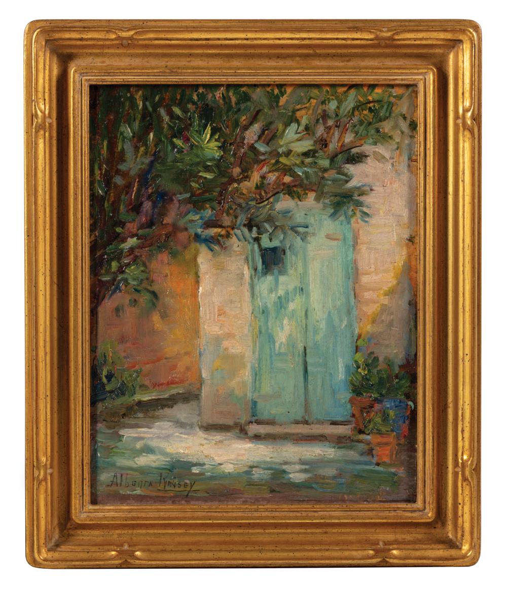 Appraisal: Alberta Kinsey American New Orleans - Blue Door oil on