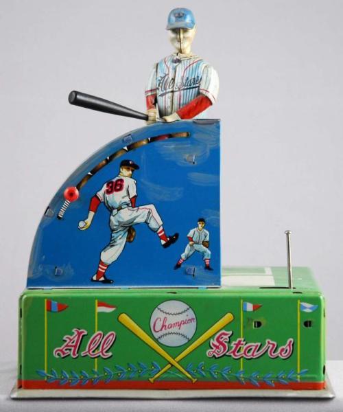 Appraisal: Japanese Battery-Operated All-Stars Baseball Toy Description Better version with on