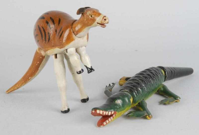 Appraisal: Lot of Schoenhut Animals Description Includes a kangaroo and an