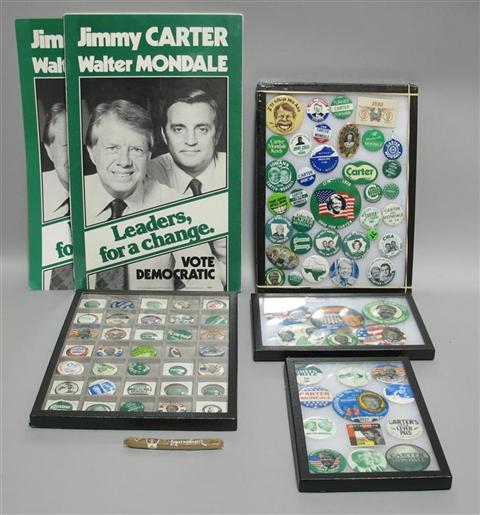 Appraisal: JIMMY CARTER CAMPAIGN BUTTONS An assortment of colorful campaign buttons