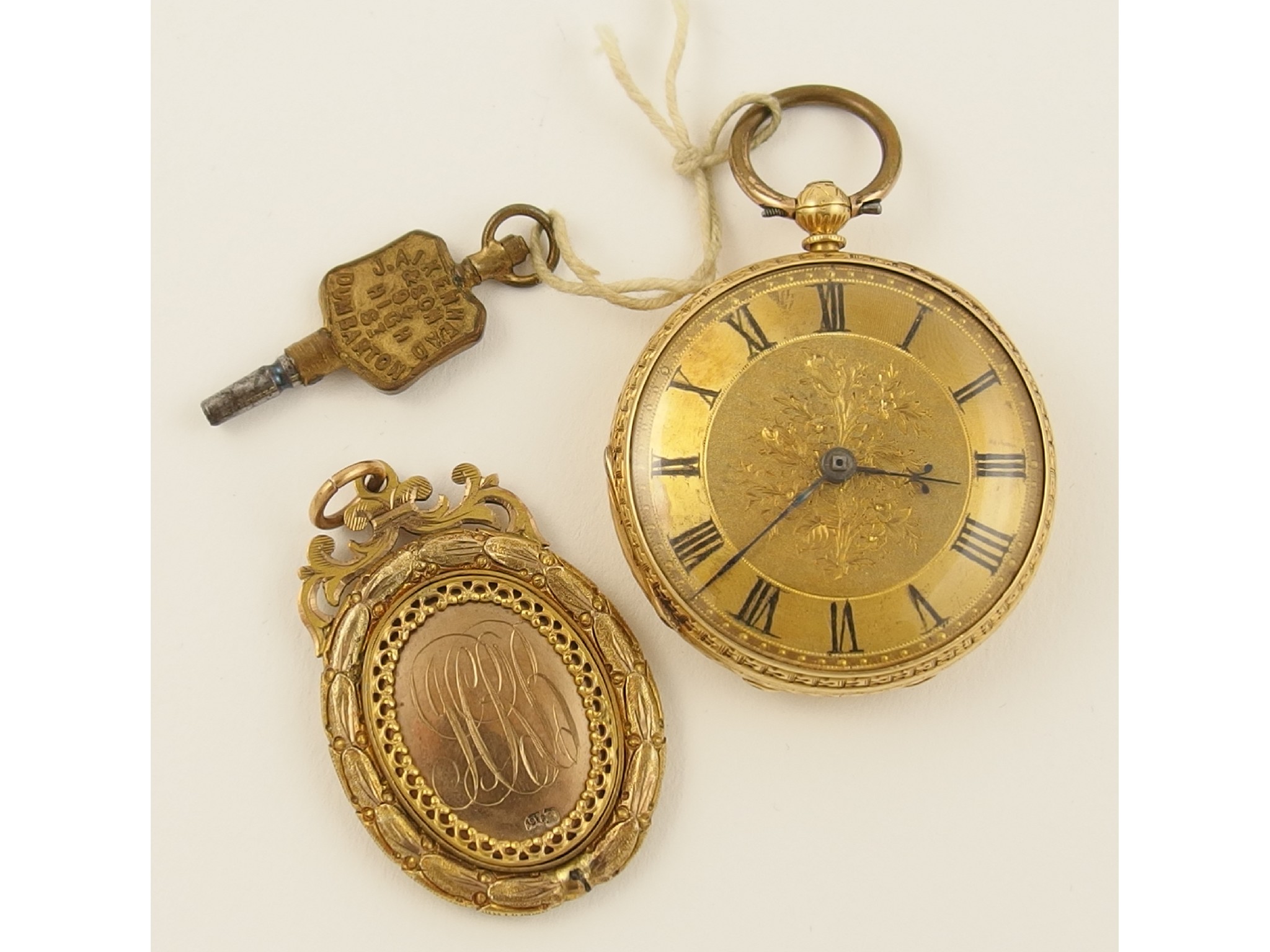 Appraisal: An ct pocket watch weight approx including mechanism gms together