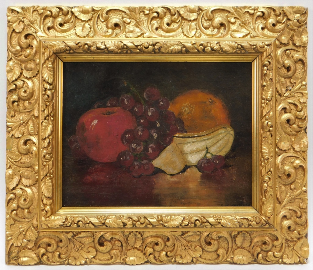 Appraisal: GEORGE WHITAKER STILL LIFE FRUIT PAINTING Rhode Island New York