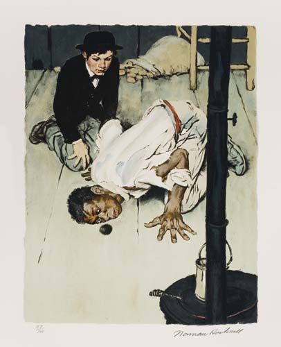 Appraisal: NORMAN ROCKWELL Huckleberry Finn Portfolio with complete text and color