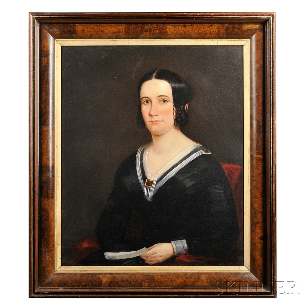 Appraisal: Portrait of a Young Woman attributed to William Matthew Prior