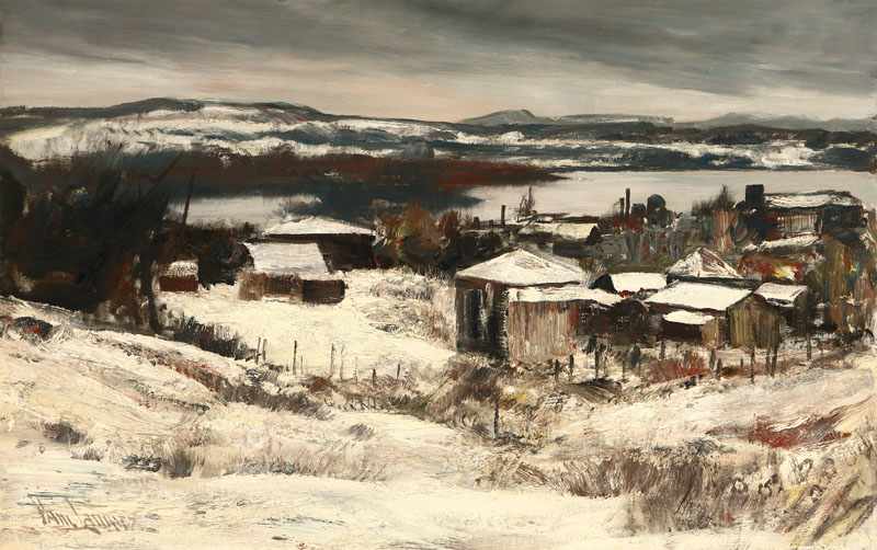 Appraisal: Paul Lauritz - Glendale CA Oregon Winter Along the Willamette