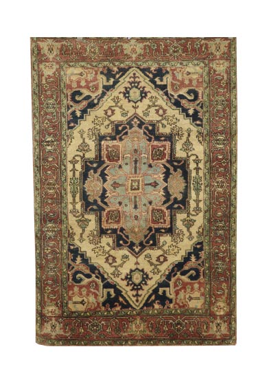 Appraisal: Pair of Agra Serapi Carpets ' x ' and '