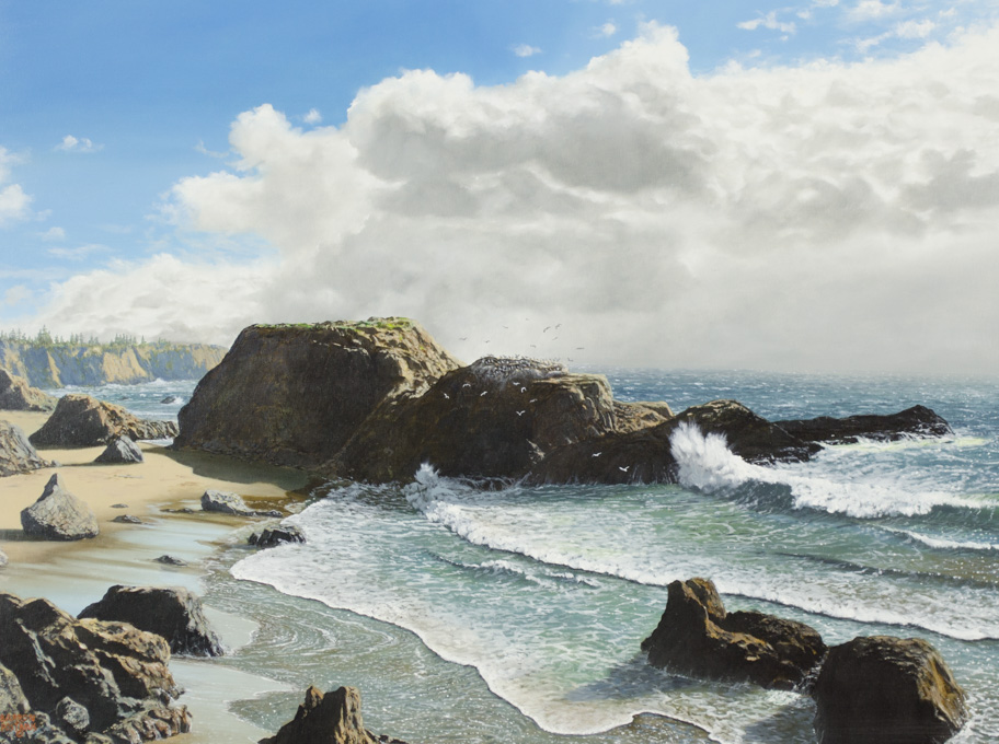 Appraisal: BARRON POSTMUS OIL ON CANVAS California Hawaii b High Tide