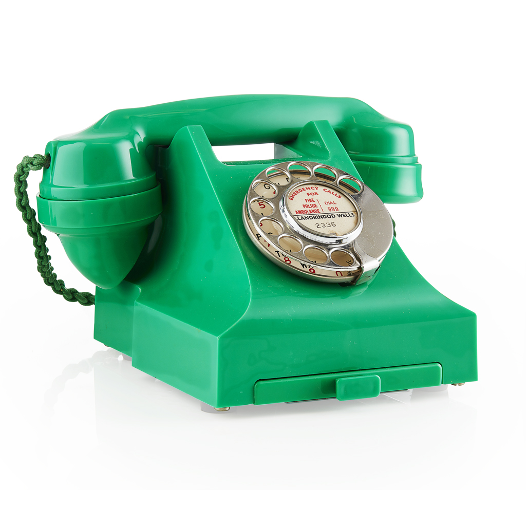 Appraisal: GPO JADE GREEN BAKELITE PHONE MODEL S stamped to underside