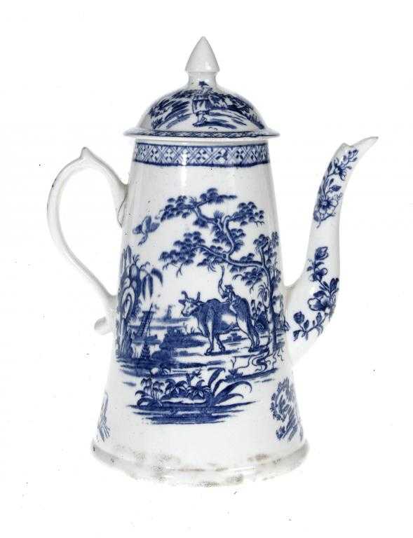 Appraisal: A DERBY COFFEE POT AND COVER of tapered cylindrical shape