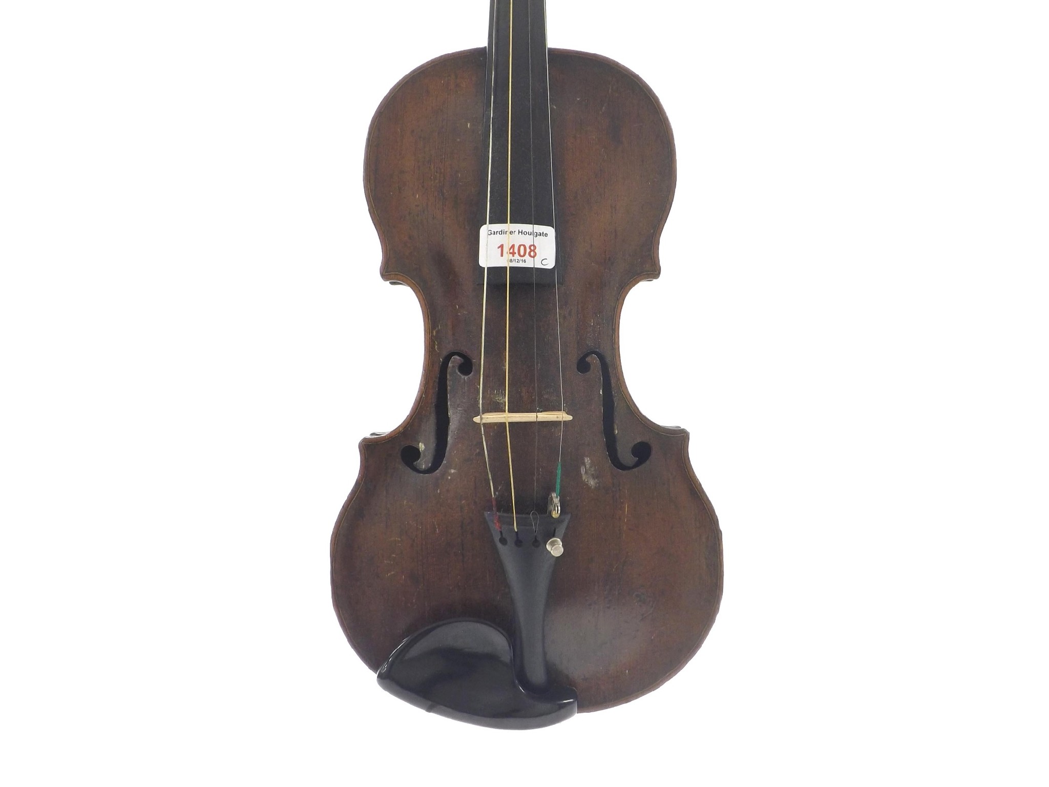 Appraisal: Interesting German violin possibly by and labelled Johannes Anton Steiner