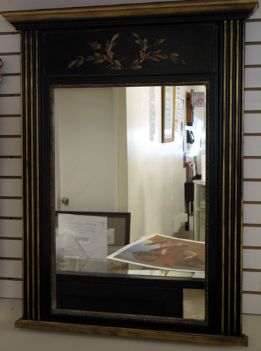 Appraisal: A FEDERAL STYLE AMERICAN WALL MIRROR The wide wood frame