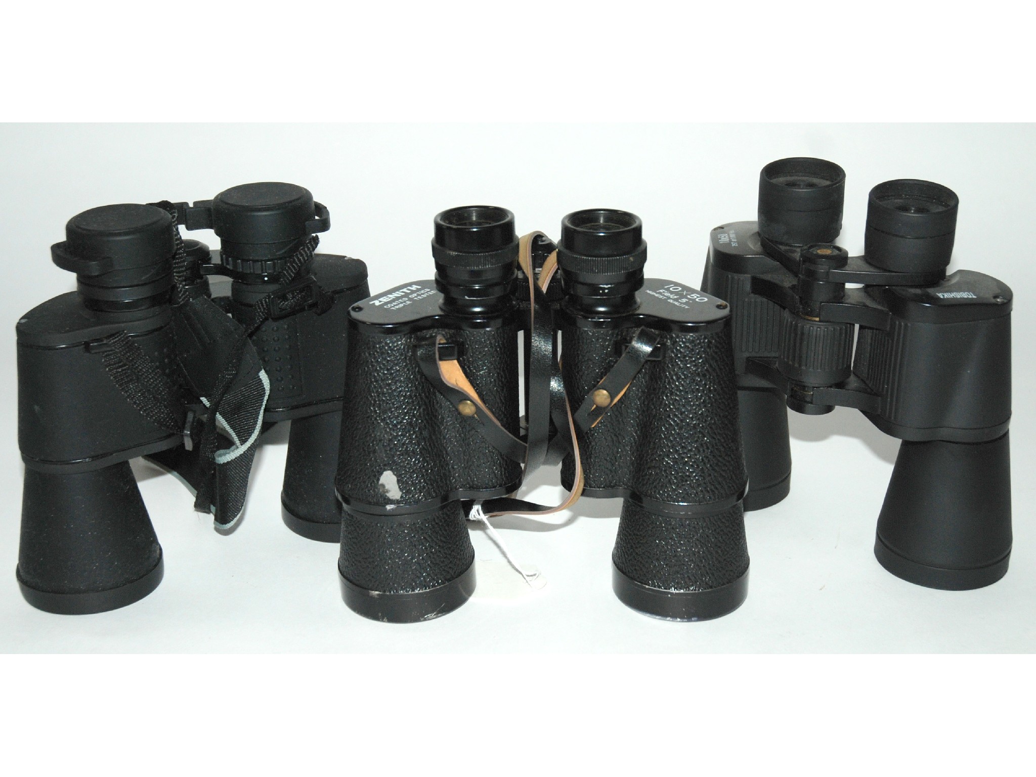 Appraisal: A pair of Zenith binoculars and two other modern pairs