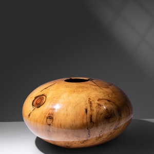 Appraisal: Philip Moulthrop b Vessel spalted beech signed 'PM Philip Moulthrop