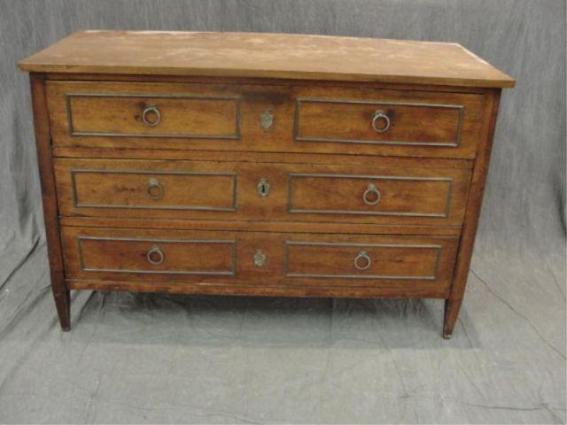 Appraisal: th Century Drawer Commode As is-bleached and dry from the