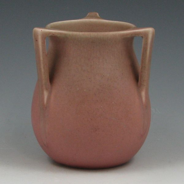 Appraisal: Rookwood vase with three handles in matte green over pink