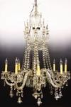 Appraisal: CHANDELIER - Circa - eight-arm brilliant cut crystal chandelier with