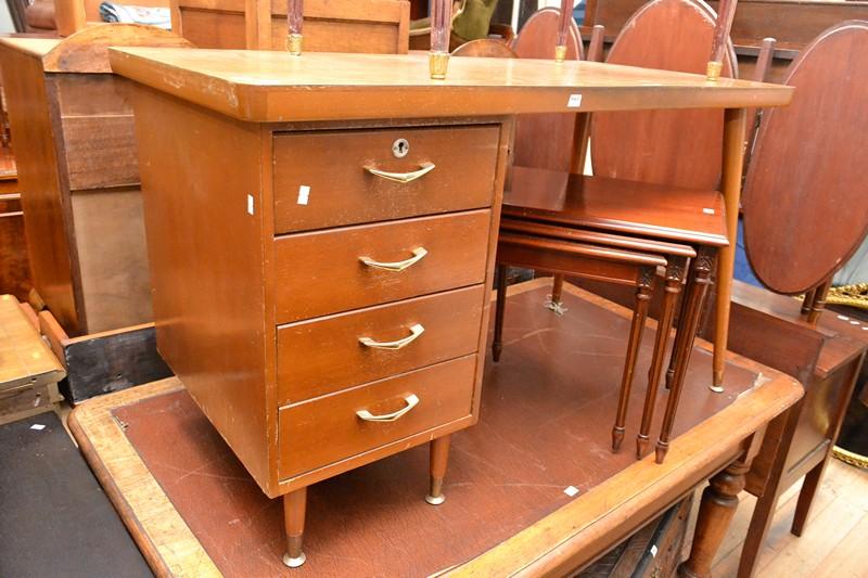 Appraisal: A 'S LAMINEX TOP WRITING DESK A 'S LAMINEX TOP