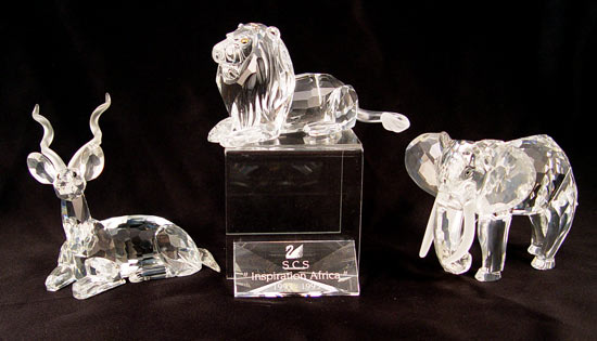 Appraisal: PIECE SWAROVSKI INSPIRATIONAL AFRICA SERIES LOT To include The Kudo