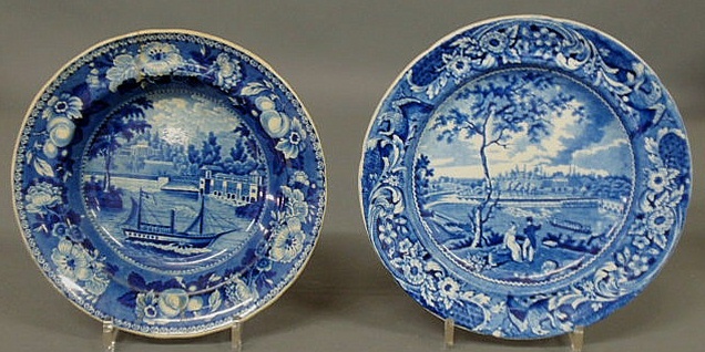 Appraisal: Staffordshire Historical Blue plate by Stubbs Fair Mount Near Philadelphia