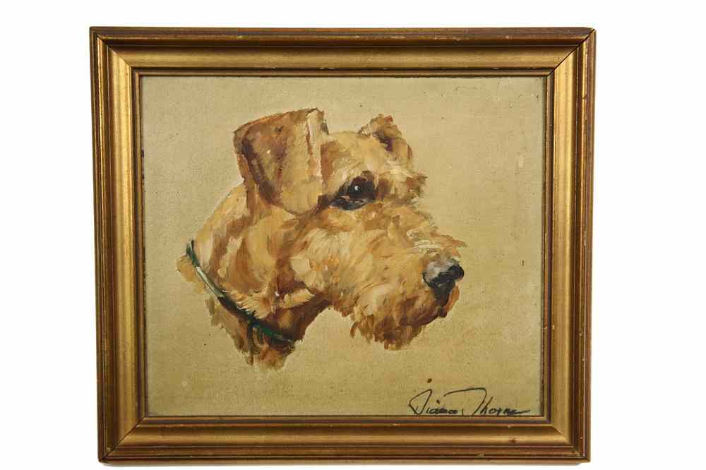 Appraisal: OOB - 'Kerry Blue' a portrait of a terrier dog