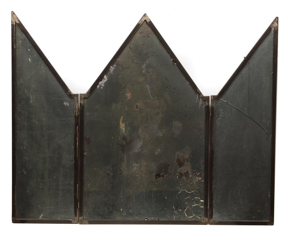 Appraisal: Mario Villa Nicaraguan New Orleans - Patinated Metal Folding Dressing