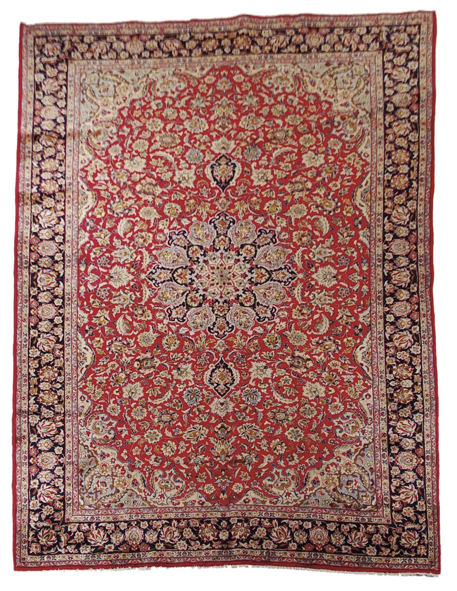 Appraisal: ISFAHAN ROOM SIZE ORIENTAL CARPET Mid th Century This carpet