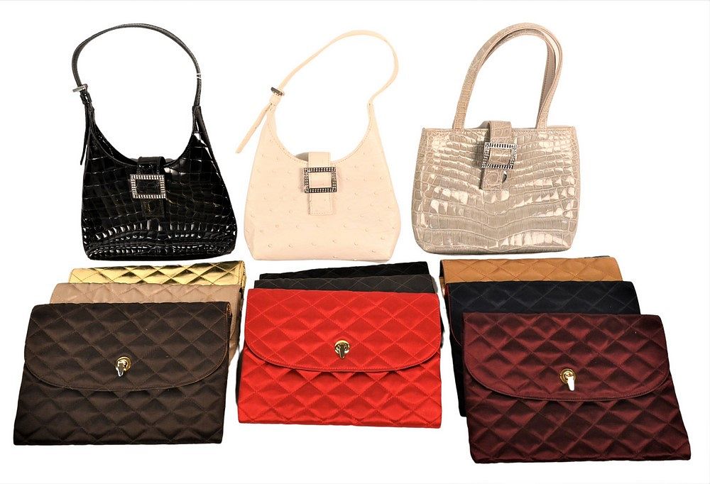 Appraisal: Piece Lot of OGGI Designer Evening Bags and Quilted Clutches