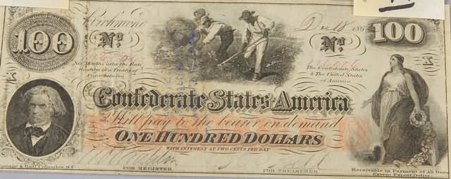 Appraisal: Twenty dollar Confederate note April issue Friedberg CS- Ink dated