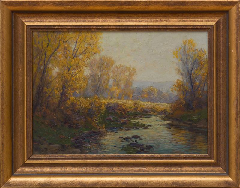 Appraisal: CHARLES P ADAMS - AUTUMN AFTERNOON Oil on canvas signed