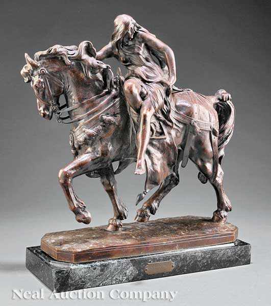 Appraisal: A Franco-Belgian Bronze Figure of Lady Godiva after L on