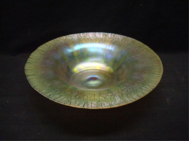 Appraisal: TIFFANY Favrile Bowl SGD LC Tiffany Gold with original foil