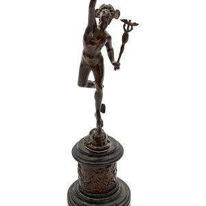 Appraisal: AFTER Giambologna Flemish - Mercury Bronze signed Jean De Bologne