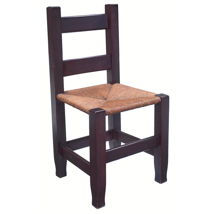 Appraisal: Michigan Chair Company side chair heavy ladderback form over an