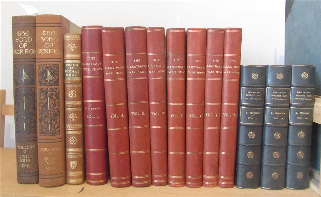 Appraisal: MISCELLANEOUS ENGLISH BOOKS - QUANTITY leather bindings some worn sold