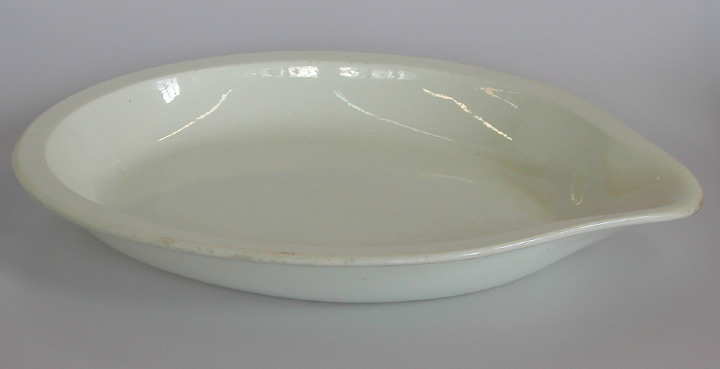 Appraisal: Unusual Wedgwood White Earthenware Deep Oval Platter third quarter th