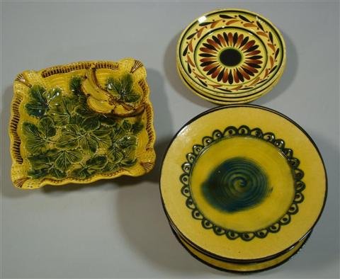 Appraisal: GROUP OF TWELVE MAJOLICA WARES Of Continental manufacture including a