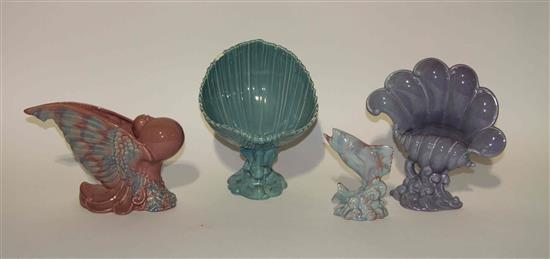 Appraisal: Sale Lot Four Haeger Pottery Articles comprising three vases and