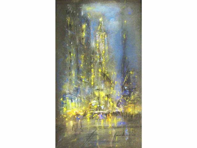 Appraisal: Glenn Cooper Henshaw - IN x Pastel signed lower rightNighttime