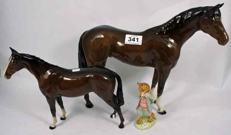 Appraisal: Beswick Large Horse Large Hunter leg restuck Horse Chip to