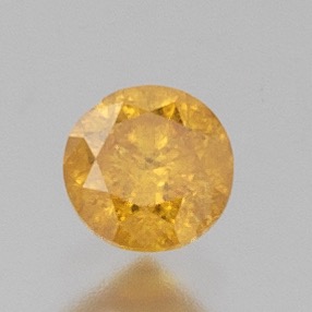 Appraisal: UNMOUNTED FANCY INTENSE ORANGE YELLOW DIAMOND GIA REPORT GIA