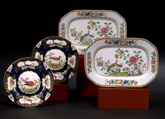 Appraisal: Attractive Pair of Spode Stone China Chop Plates - in