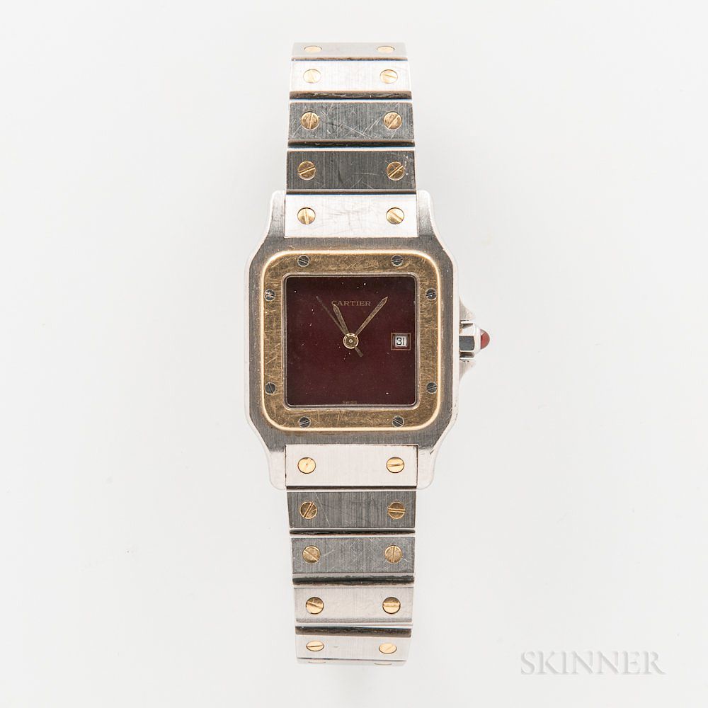 Appraisal: Cartier Man's Santos Galbee Stainless Steel and kt Gold Automatic